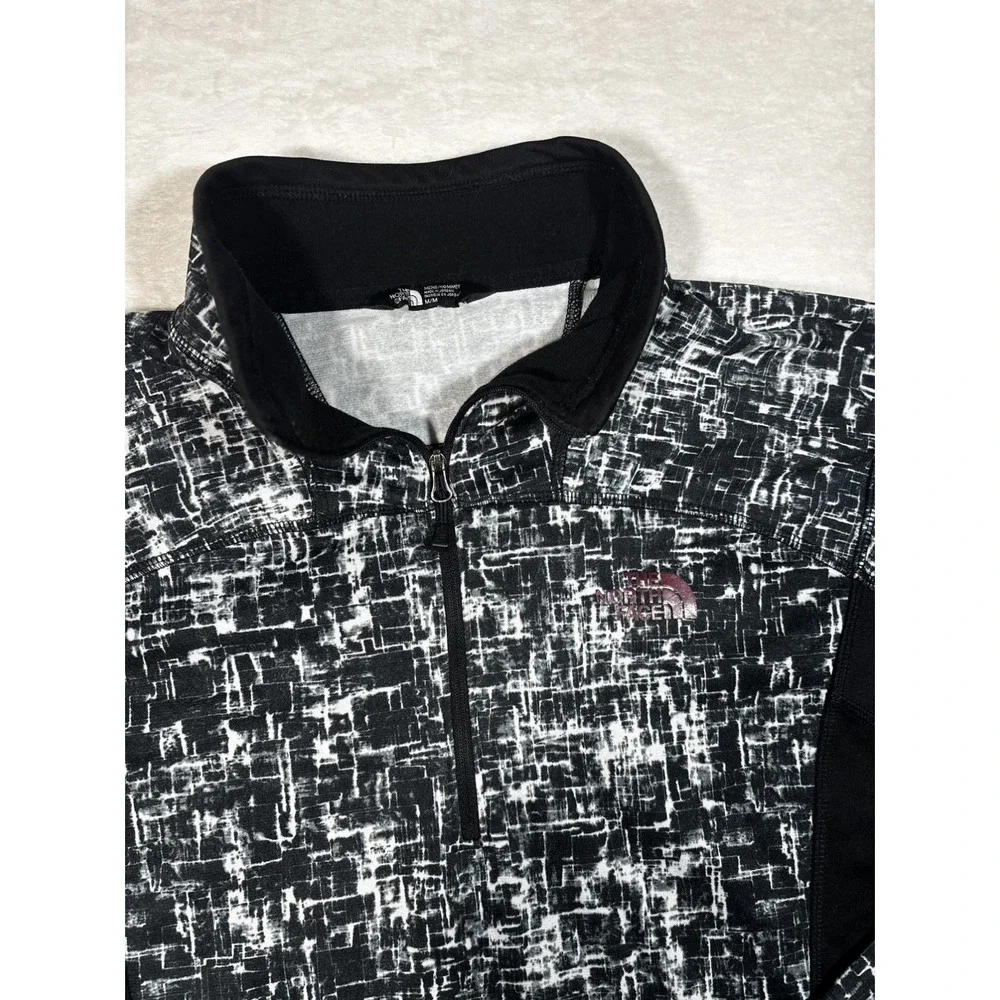 The North Face Pullover Mens M Black Quarter Zip Running Top F16 Athletic